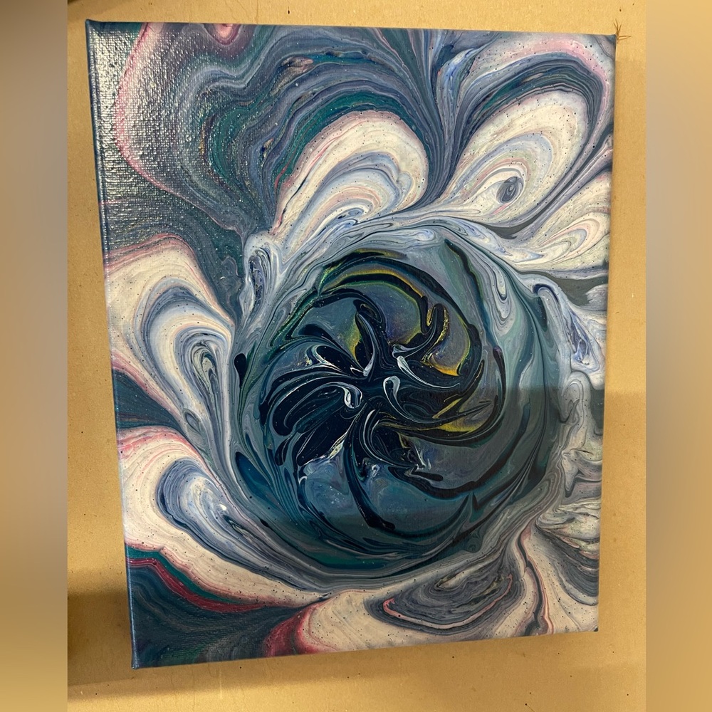 Abstract Swirl Canvas Art